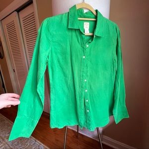 Vintage J Crew Linen Perfect Shirt